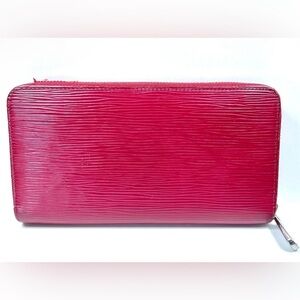 LOUIS VUITTON Epi Leather Zippy Long Wallet💞Fuschia⭐️Always Authentic🎬